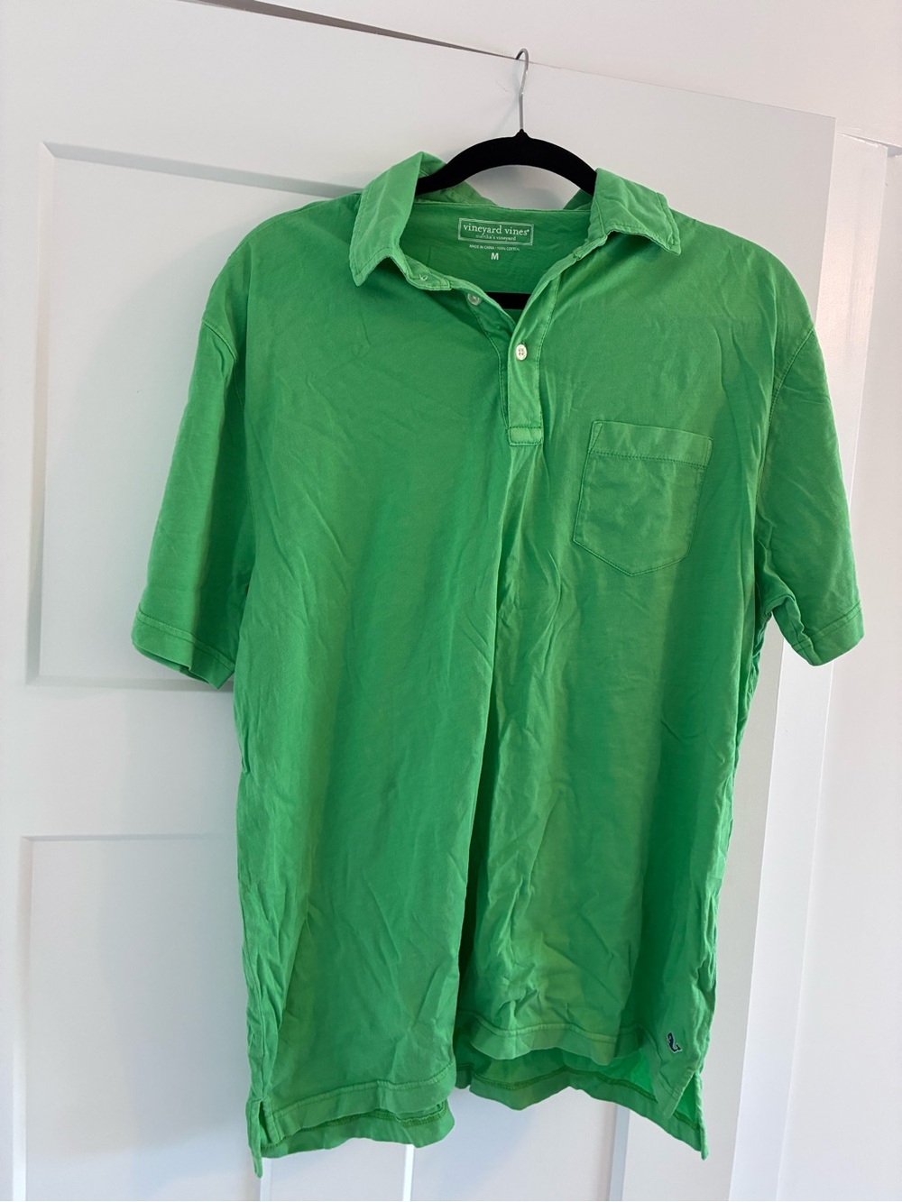 Vineyard Vines Men's Bright Green Polo Shirt